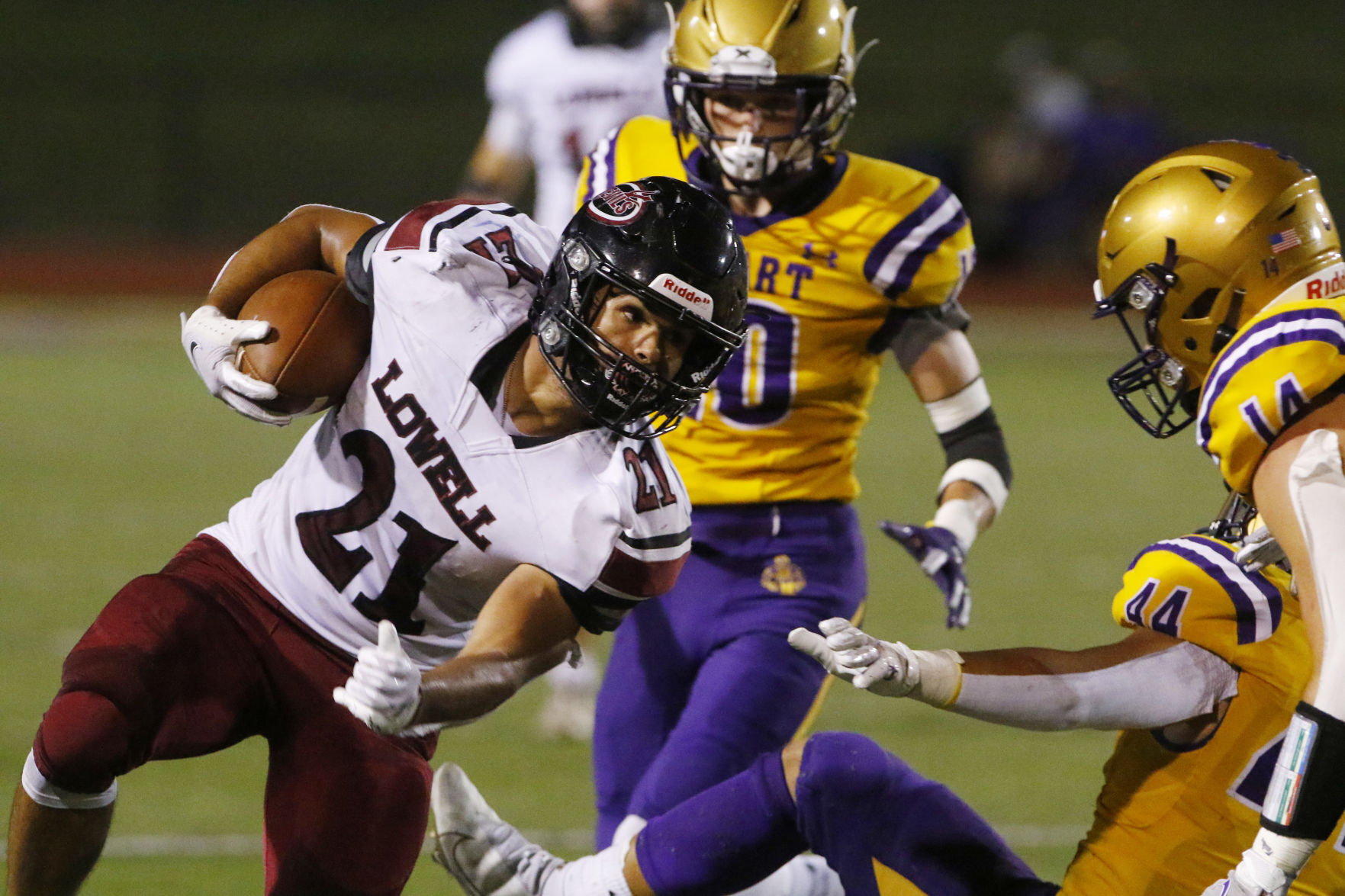 Lowell at Hobart football
